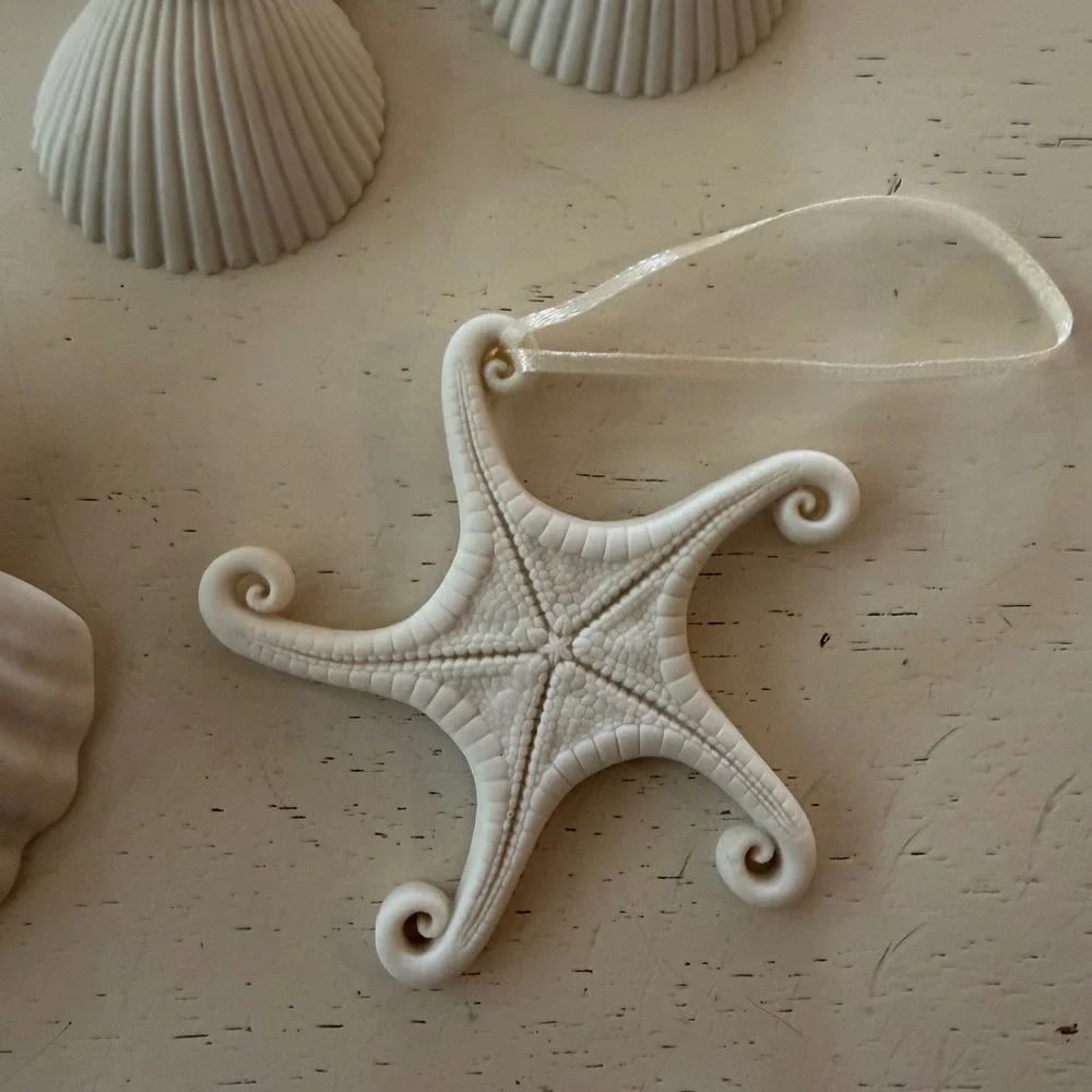 MARGARET FURLONG Angel Ornaments Seashells Porcelain Broken Christmas